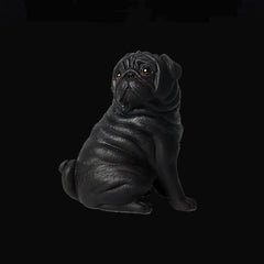 Simulation Animal Model Dog Toy Ornament Pet Dog Pug Dog Model