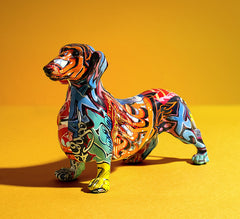 Color dog decoration