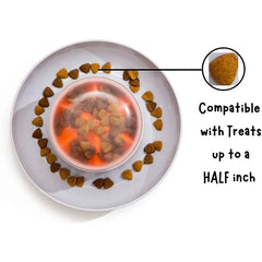 Pet UFO Dispenser Bowl Interactive Puzzle Press Food Toys for Dog Cat Enjoy Slow Feeding Training Large Medium Dog Food Bowl