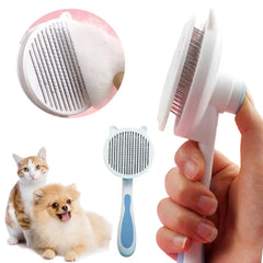 Professional Pet Grooming Tool Self-cleaning Cat Hair Comb Brush Set for Shedding Grooming Skin-friendly Pet Massage for Cats