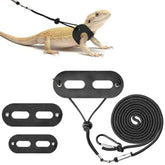 Lizard Traction Rope Adjustable Soft Pet Reptile Bearded Dragon Harness Leather Leash Set Small Animals Supplies