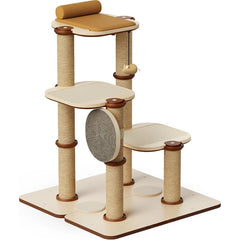 Cat Tree Tower Modular Design with Cat Bed Toy Felt Pads Sisal Scratching Posts 2-Second Setup Sturdy MultiLevel Activity Center