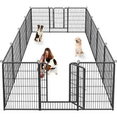 40 Inch Tall Dog Fence Dog Pens Outdoor Heavy Duty Dog Playpen for Large Dogs, 14 Fence Panels Pet Playpen Indoor Puppy