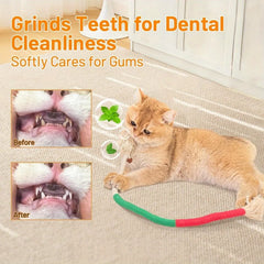 Sisal Rope Cat Toys, 3 Pack Bite-Resistant Catnip Toys, Cat Toys for Bored Indoor Cats, Safe Teeth Cleaning Chew Cat Toy