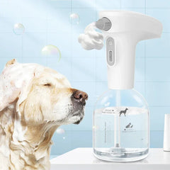 Pet Automatic Bath Foam Soap Dispenser Machine Dog and Cat Electric Cleaning Bath Shampoo Foam Sprayer Pet Supplies