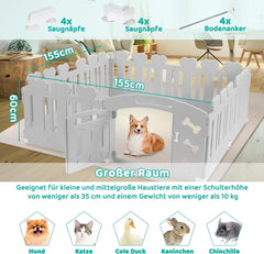 Basics Foldable Dog Pet Exercise Playpen With Door Portable Dog Fence For Secure Play Outdoor Freestanding Dog Gate Pen