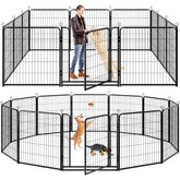 Dog Playpen Outdoor 12 Panels Heavy Duty Dog Pen 40" Height Puppy Playpen Anti-Rust Exercise Fence for L/M/S 32FT, 79 Sq.ft6