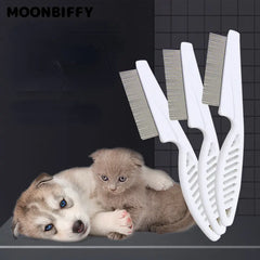 1Pc Pet Grooming Brush Small Pet Rabbit Hair Remover Flea Dog Cats Comb Shampoo Bath Brush Hamster Guinea Pig Cleaning Tool