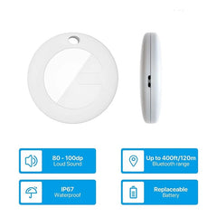 Location Pet Tracking Smart Collar Easy To Use Only Works With For Apple Find My Silver