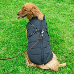 Waterproof Warm Dog Jacket Vest Winter Dog Clothes With Harness French-Bulldog Coat Pet Costume for Small Large Dogs Chihuahua