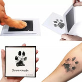 Pet Paw Print Ink Pad Kit, Baby Handprint, Footprint, Safe, Non-toxic, Mess-free, DIY, Easy Clean, Pet Souvenir
