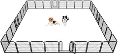 Metal Dog Playpen, 32" Inch Height 32Panels, Ideal Dog Fence for Large/Medium/Small Dogs Indoor & Outdoor Bliss, Perfect Dog Pen