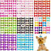 10/20/30PCS Pet Grooming Hair Bows Puppy Mix Colours Decorate Hair Accessories for Small Dog Hair Rubber Bands Dog Supplier