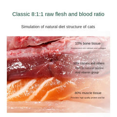 200g Freeze-Dried Full Price Cat Food Fresh Meat Roast Squab Cat Feed Raw Bone Meat Adult Kitty Treats Pet Supply