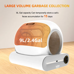 65L+9L Large Capacity DOYOMI Automatic Cat Litter Box - Self-Cleaning Litter Boxes with Scoop-Free App Control, Odor Removal, an