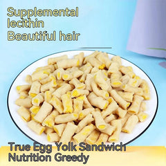 Pet Snacks Egg Yolk Sandwich Crisp Biscuits into Baby Cats Dog Molar Teeth Cleaning Cat Food Dog Food Training Rewards