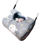 Hammock Hanging Bed,Warm Summer Swing,Cage Accessories for Small Animals,for Hamster/Parrot/Squirrel/Guinea Pig/Chinchillas/Mice