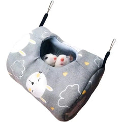 Hammock Hanging Bed,Warm Summer Swing,Cage Accessories for Small Animals,for Hamster/Parrot/Squirrel/Guinea Pig/Chinchillas/Mice
