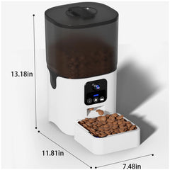 PAPIFEED cat automatic feeder visual cat food dog food wifi intelligent timed quantitative pet food dispenser 6L video model cat