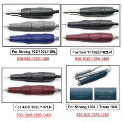 Dental Lab Grinding Handpiece Handle Ball Bearing Dentist STRONG 102L Marathon Polish Micromotor Nail Drill Machine Accessories