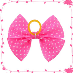 12PCS Lace Dogs Hair Bows With Dotted Dog Hair Rubber Bands Colorful Grooming Dog Hair Bowknot For Puppy Pet Products Pet Items