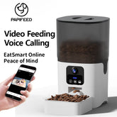 PAPIFEED cat automatic feeder visual cat food dog food wifi intelligent timed quantitative pet food dispenser 6L video model cat
