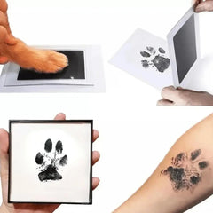 Pet Handprint And Footprint Kit For Dog Cat Handprint Stamp Safe Non-toxic Mess-free Printing DIY Ink Pad For Pets