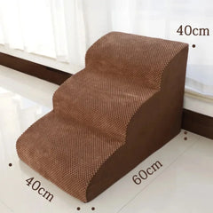 Pet Stairs for Small To Medium Dogs and Cats FourLayer Easy Access Bed Ladder Durable Kitten and Puppy Ramp Indoor Furniture