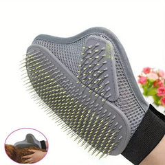 1Pc Pet Hair Comb Massage Gloves, Gentle and Effective Dog Bath Brush Off Grooming Gloves, Suitable for Dogs and Cats