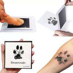 Pet Paw Print Ink Pad Kit, Baby Handprint, Footprint, Safe, Non-toxic, Mess-free, DIY, Easy Clean, Pet Souvenir