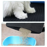 Safe And Non-toxic Litter Mat Care For Cat S Health Cat Accessories Cat Litter Mat Litter Box Mat Sky Blue 30 30cm