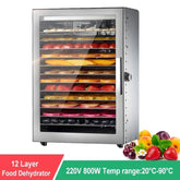 12 Layer Food Dehydrator Food Dehydrator Dryer Fruit Dryer Home Vegetable and Pet Snack Dryer