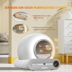 65L+9L Large Capacity DOYOMI Automatic Cat Litter Box - Self-Cleaning Litter Boxes with Scoop-Free App Control, Odor Removal, an