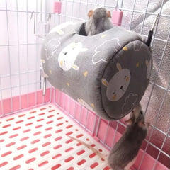 Hammock Hanging Bed,Warm Summer Swing,Cage Accessories for Small Animals,for Hamster/Parrot/Squirrel/Guinea Pig/Chinchillas/Mice
