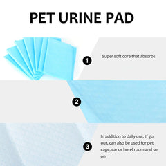 20/50Pcs Absorbent Dog Diaper Disposable Puppy Training Pee Pad Quick Dry Surface Mat Clean Cushion Dog Training Home Pet Supply