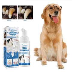 Pet Teeth Cleaning Spray Mouth Fresh Breath Remove Tartar Tooth Stain Prevent Dental Calculus Puppy Deodorant Cat Dog Toothpaste