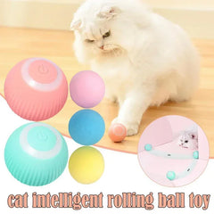 Smart Cat Toys Automatic Rolling Ball Electric Cat Toys Interactive For Cats Training Self-moving Kitten Toys Pet Accessories