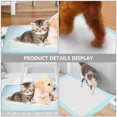 50 Pcs Dog Pads Pet Pee Mat Changing Deodorant Portable Diapers for Professional Sky-blue Cat Dogs