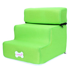 Small Dog Cat Stairs 3 Steps Pet Dog Cat House Bed Stairs Pet Ramp Ladder Removable Anti-slip Climbing Bed Ladder Pet Supplies