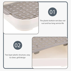 2 Pcs Rabbit Toilet Plastic Potty for Pet Dog Pads Detachable Small Training Ferret Litter Basin Cat