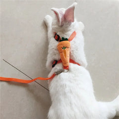 Hamster Rabbit Small Pets Chest Strap Outdoor Traction Rope Adjustable Harness Leash Vest Rabbit Hedgehog Guinea Pig