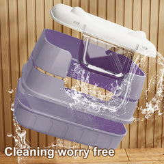 Cat Litter Box Fully Enclosed Cat Litter Box Anti-splash and Odor Isolation Cat Toilet Extra Large Cat Litter Box for Larger Cat