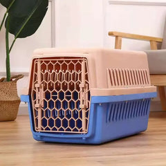 Portable Plastic Large Pet Dog Air Travel Carrier Crate