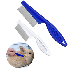 1Pc Pet Grooming Brush Small Pet Rabbit Hair Remover Flea Dog Cats Comb Shampoo Bath Brush Hamster Guinea Pig Cleaning Tool