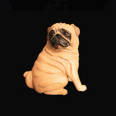 Simulation Animal Model Dog Toy Ornament Pet Dog Pug Dog Model