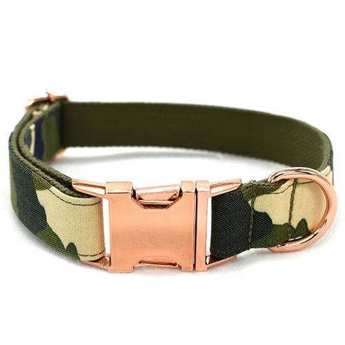 Dog Collar with Buckle Adjustable Safety Nylon Collars for Small Medium Large Army Green Camouflage For Male Pets Camouflage 06