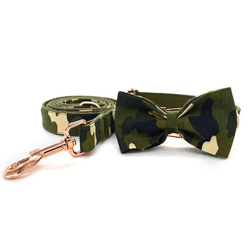 Dog Collar with Buckle Adjustable Safety Nylon Collars for Small Medium Large Army Green Camouflage For Male Pets Camouflage 06