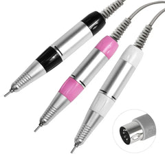 Electric Nail Drill Pen Handle File Polish Grind Machine Handpiece Manicure Pedicure Tool 5 PIN PLUG Nail Drill Accessories New