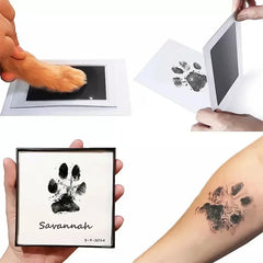 Pet Paw Print Ink Pad Kit, Baby Handprint, Footprint, Safe, Non-toxic, Mess-free, DIY, Easy Clean, Pet Souvenir
