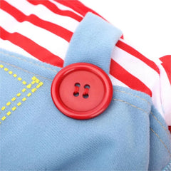 Halloween Dog Cosplay Clothes Funny Puppy Deadly Doll Set For Small Large Dogs Dress Up Pullover Chihuahua Costume Pet Outfits